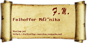 Felhoffer Mónika névjegykártya